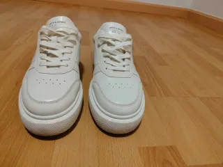 Zapatillas Jack & Jones blancas suela gruesa