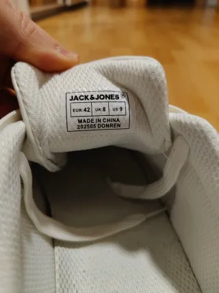 Zapatillas Jack & Jones blancas suela gruesa