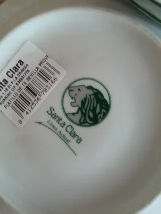 Platillos té/café Santa Clara Porcelana