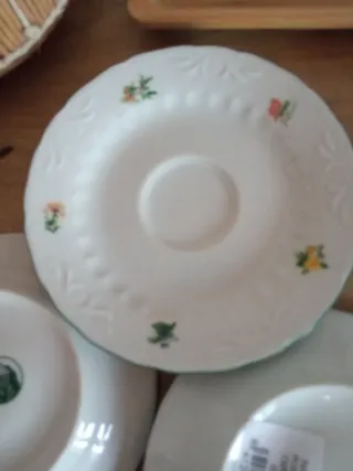 Platillos té/café Santa Clara Porcelana