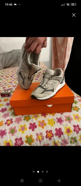 Botines New Balance Beige/Gris