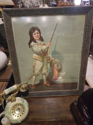 Cartel Publicitario Antiguo Francés