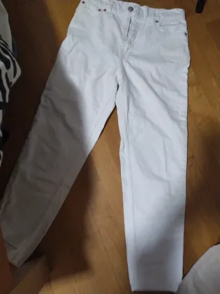 Pantalones blancos talla 38