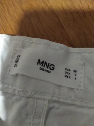 Pantalones blancos talla 38