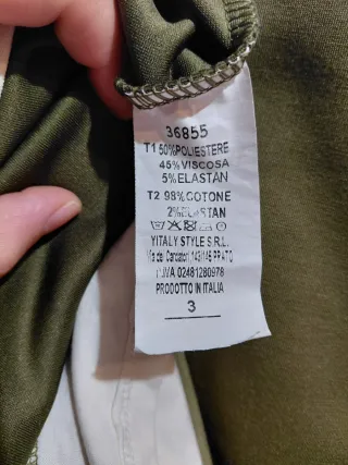 Sudadera Efecto Doble Capa | Talla Unica | Verde M