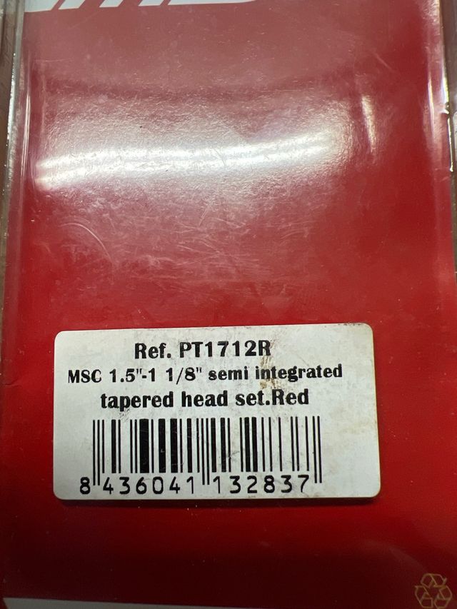 Juego Dirección MSC Semintegrada Tapered Rojo