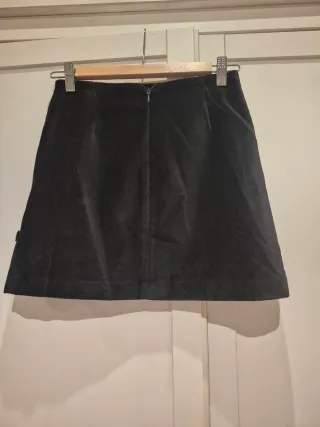 Minifalda Negra Terciopelo