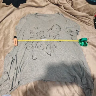 Camiseta manga larga gris talla única