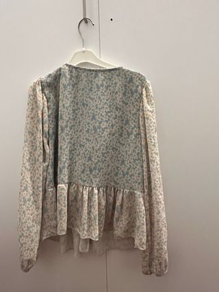 Blusa floral manga larga
