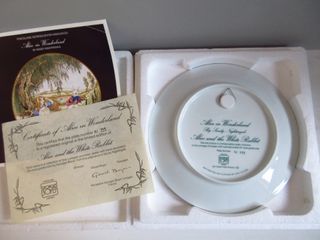 Piatto Alice in Wonderland N1. Porcellana Limoges.