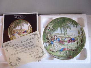 Piatto Alice in Wonderland N1. Porcellana Limoges.