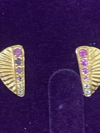 Pendientes Aristocrazy Plata Bañada Oro 18K