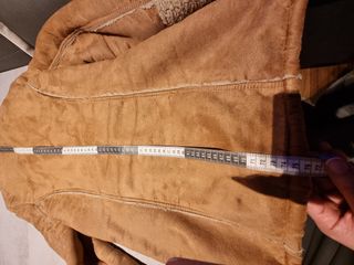 Abrigo Piel Cordero Beige/Marrón