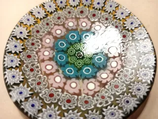 MURANO PIATTO Vetro MILLEFIORI Murrine