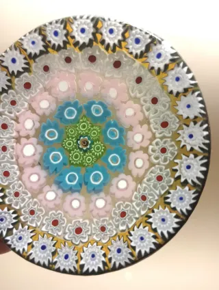 MURANO PIATTO Vetro MILLEFIORI Murrine