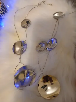 Collana vintage con pendenti ovali