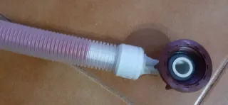 Tubo carico lavatrice gomito 145cm 1/2