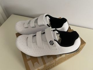 Zapatillas Ciclismo Carretera Siroko Blancas