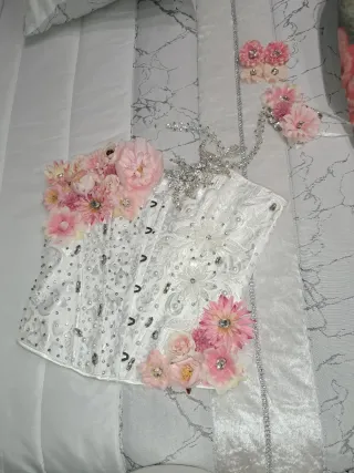Corset boda gitana con complementos
