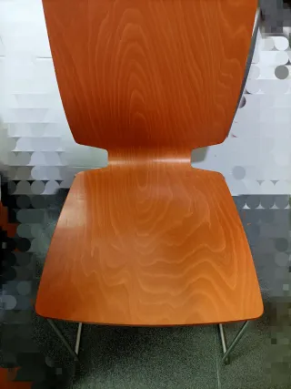 Mesa cocina extensible madera y cristal + 2 sillas