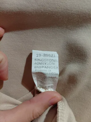 Sudadera Efecto Camisa Doble Capa Beige Nude M/L