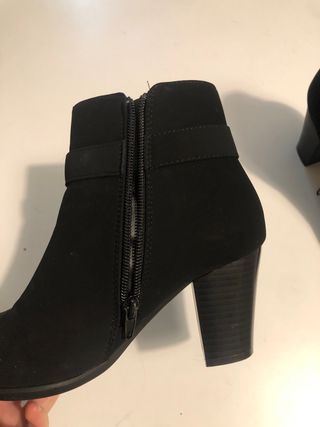 Botines de tacón negras para mujer