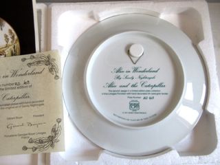 Piatto Alice in Wonderland N2. Porcellana Limoges.