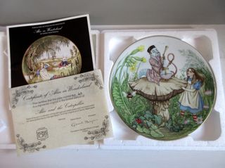 Piatto Alice in Wonderland N2. Porcellana Limoges.