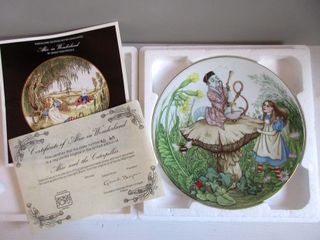 Piatto Alice in Wonderland N2. Porcellana Limoges.