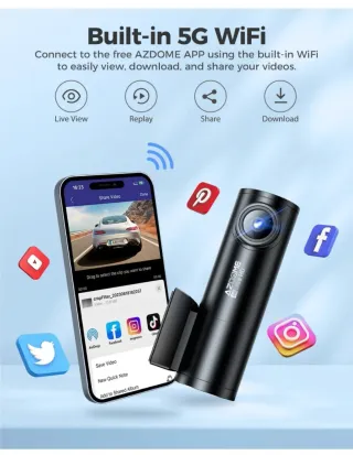 AZDOME M300S Dash Cam 4K Ultra HD