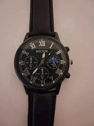Reloj MSCXDK Negro Correa Cuero