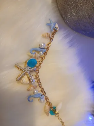 Bracciale mare con stelle marine e cavallucci