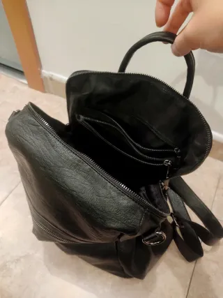 Bolso Negro Riñonera y Monedero