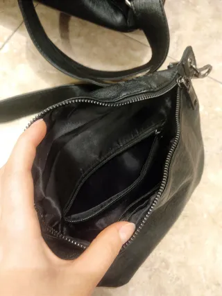 Bolso Negro Riñonera y Monedero