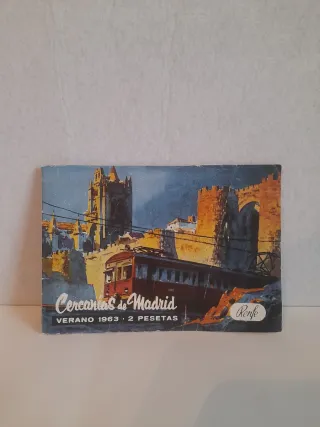 Mapa y tarifas Renfe Cercanías de Madrid 1963