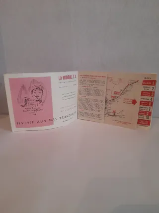 Mapa y tarifas Renfe Cercanías de Madrid 1963