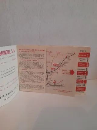 Mapa y tarifas Renfe Cercanías de Madrid 1963