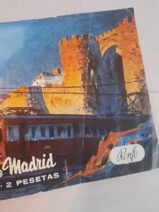 Mapa y tarifas Renfe Cercanías de Madrid 1963