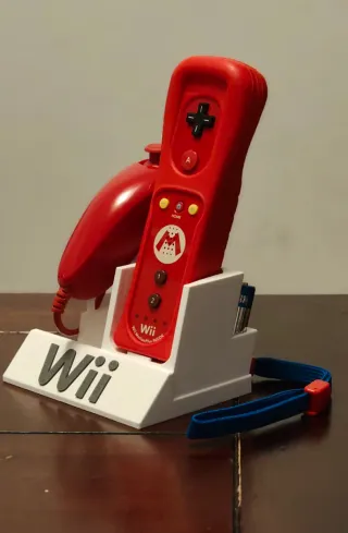 Soporte PS2 Fat y soporte para un mando wii