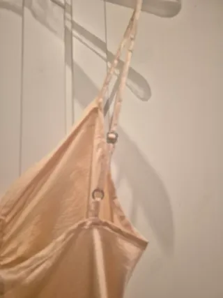 Vestido Boho Salmón Clarito con Volantes