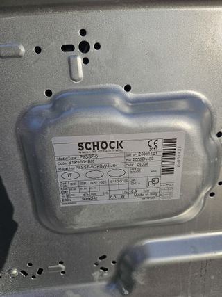 Placa de gas SCHOCK 5 fuegos - Negro Elegante