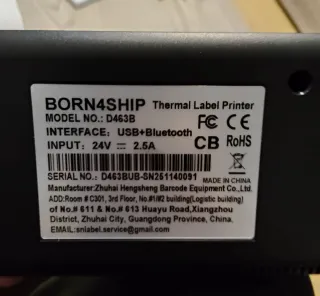 Impresora Etiquetas Bluetooth Térmica