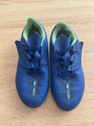Zapatillas Adidas Futbol Talla 30 Azul/Verde