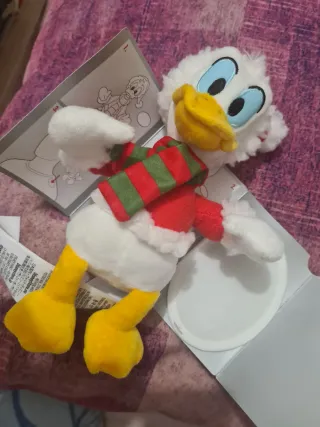 Peluche Pato Donald Navideño Imán Hombro