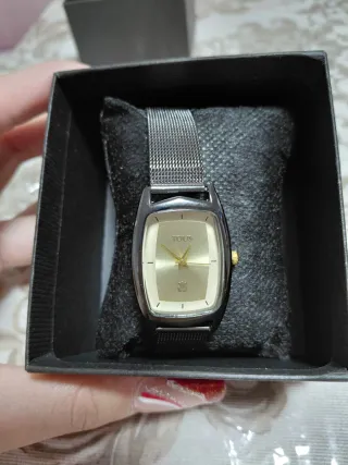 Reloj Tous Oso Dorado y Plateado