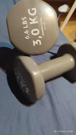 Mancuernas 3 kg (6.6 lbs) Decathlon