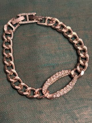 Pulsera con piedra azul y plata