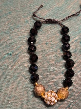 Pulsera con piedra azul y plata