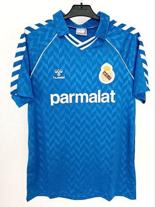 Camisa Real Madrid Butragueño azul