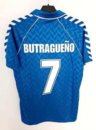 Camisa Real Madrid Butragueño azul